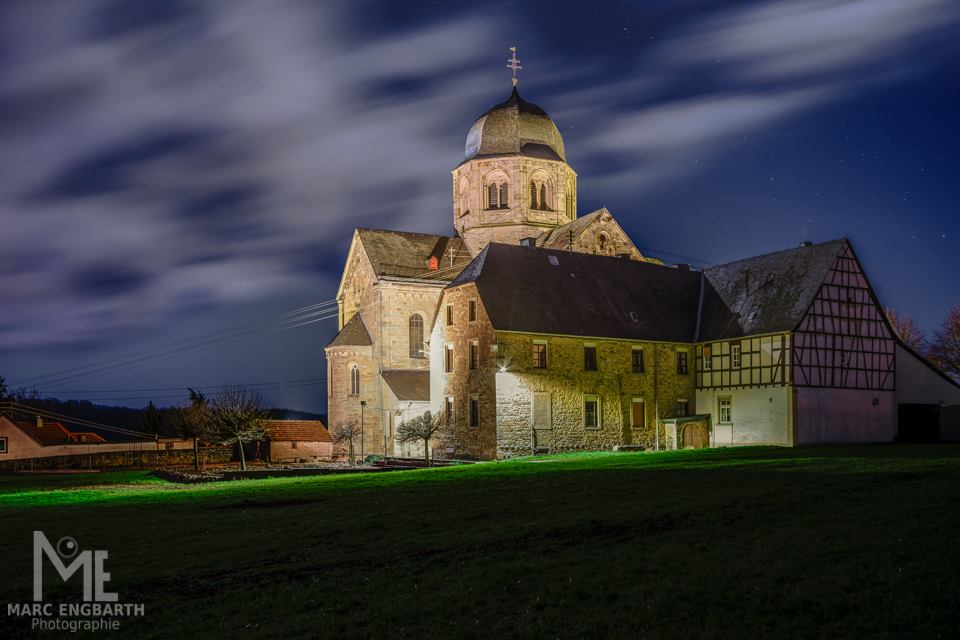 Klosterkirche Sponheim bei Nacht Bei fast Vollmond wurden …