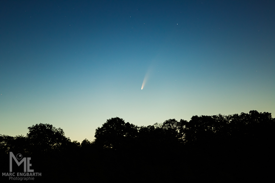 Der Komet Neowise C/2020 F3 von heute morgen