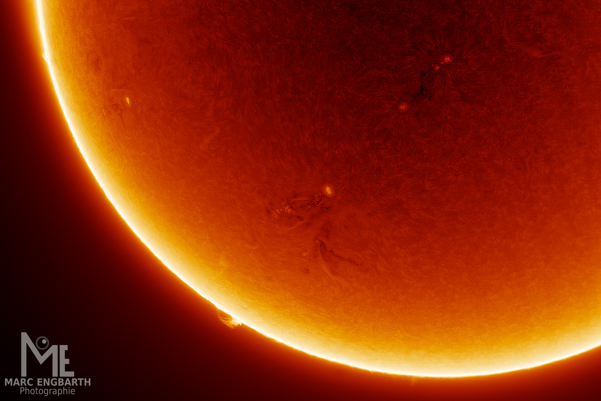 Mein erstes Sonnenfoto mit dem Daystar Solar Scout 60 in …